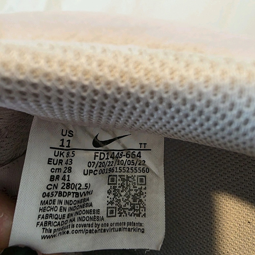 Nike Air Force 1 Low '07 Paisley Pack Pink US 11 FD1448-664 Tennis Shoe - Picture 10 of 10
